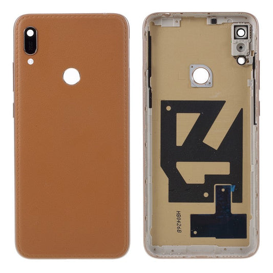 OEM for Huawei Y6 (2019, with Fingerprint Sensor)/Y6 Prime (2019) Battery Housing Back Cover Replacement - Brown