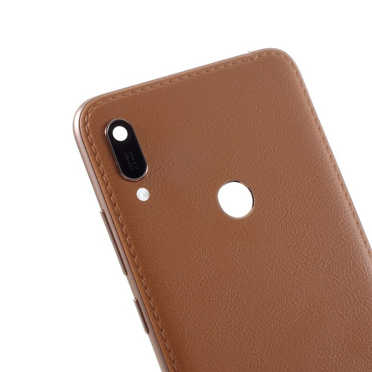 OEM for Huawei Y6 (2019, with Fingerprint Sensor)/Y6 Prime (2019) Battery Housing Back Cover Replacement - Brown