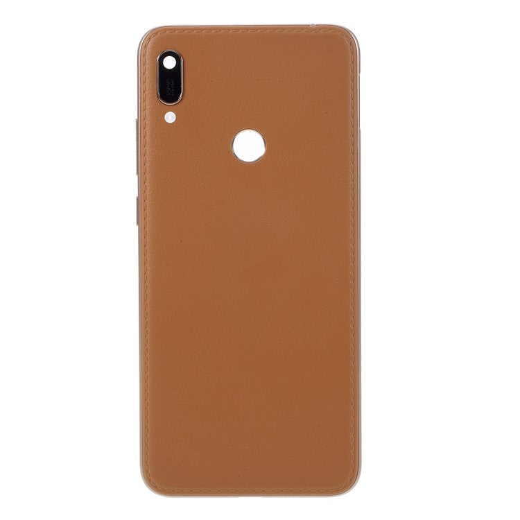 OEM for Huawei Y6 (2019, with Fingerprint Sensor)/Y6 Prime (2019) Battery Housing Back Cover Replacement - Brown