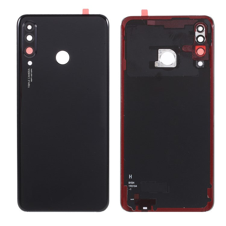 OEM Back Door Housing Replacement Part with 48MP Camera Lens Cover for Huawei P30 Lite - Black