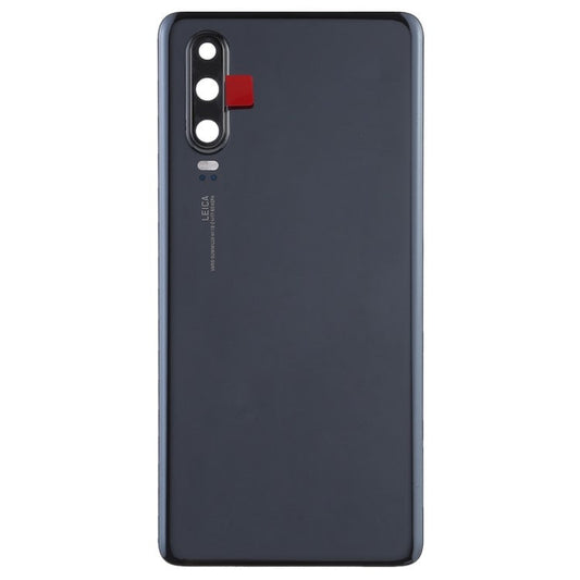 For Huawei P30 OEM Back Battery Housing [with Camera Lens Ring Cover] - Black