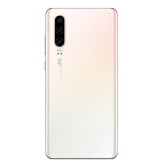 For Huawei P30 OEM Back Battery Housing [with Camera Lens Ring Cover] - Pearl White