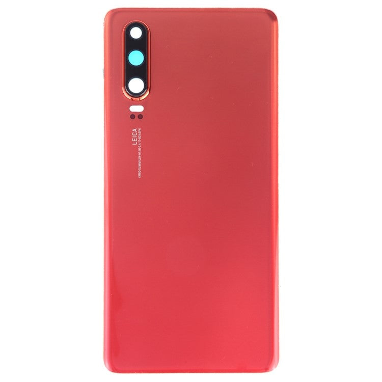 For Huawei P30 OEM Back Battery Housing [with Camera Lens Ring Cover] - Orange