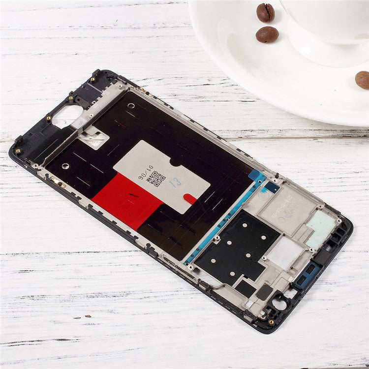 OEM Middle Plate Frame Part for OnePlus 3 - Black