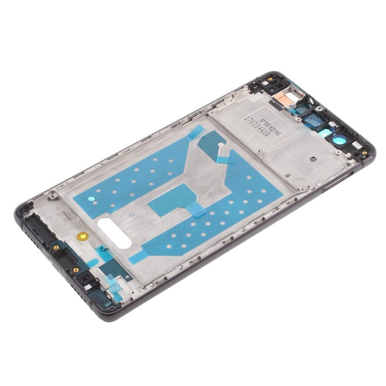 For Huawei P9 Lite/G9 Lite OEM Front Housing Frame + Earpiece Mesh Replace Part - Black