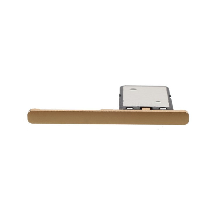 OEM SIM Card Tray Holder Slot Replacement with Dust Plug for Sony Xperia XA1 - Gold