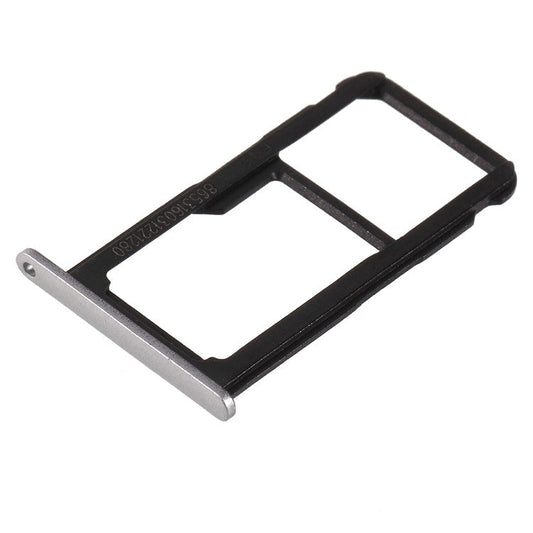 OEM SIM/Micro SD Card Tray Holder Repair Part for Huawei Honor 8 lite / P8 lite (2017) - Silver Color
