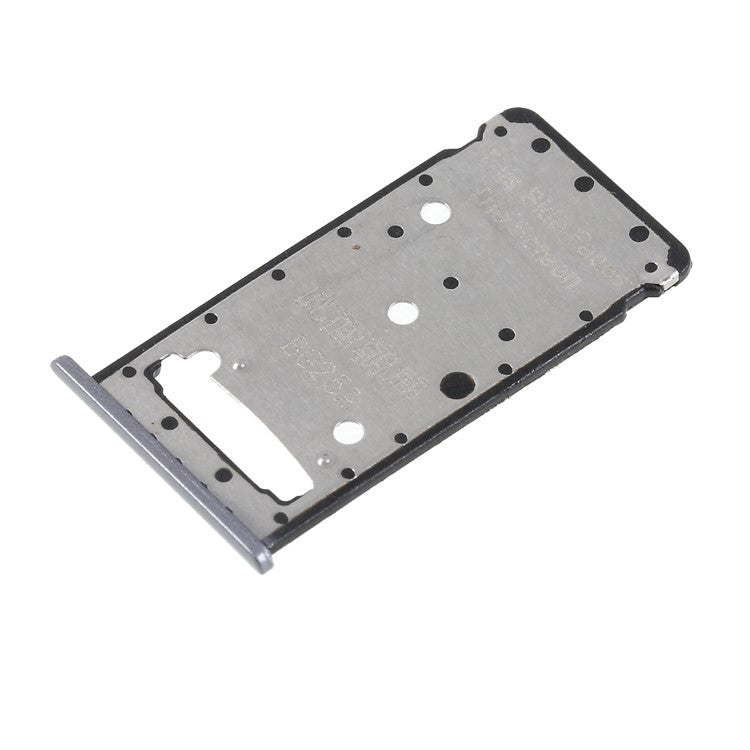 OEM Dual SIM MicroSD Card Tray Slot Holder Spare Part for Huawei Y7 Prime / Enjoy 7 Plus - Grey