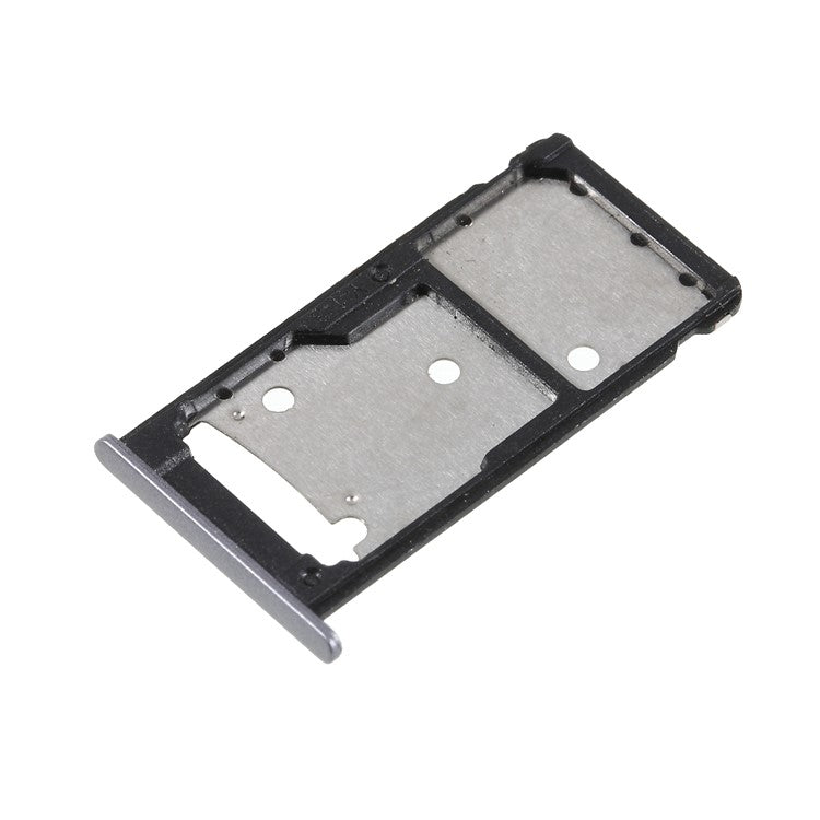 OEM Dual SIM MicroSD Card Tray Slot Holder Spare Part for Huawei Y7 Prime / Enjoy 7 Plus - Grey