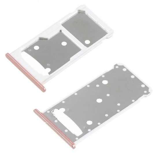 OEM Dual SIM MicroSD Card Tray Slot Holder Replacement for Huawei Y7 Prime / Enjoy 7 Plus - Rose Gold