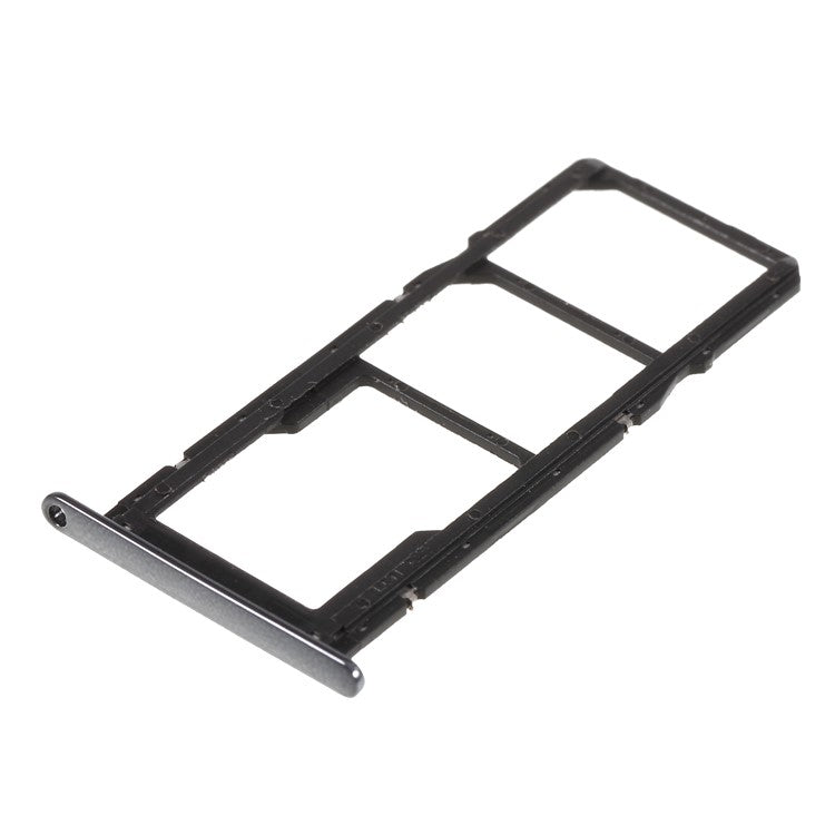 OEM Dual SIM Card + Micro SD Card Tray Holders Part for Huawei Y6 (2018) / Enjoy 8e - Black