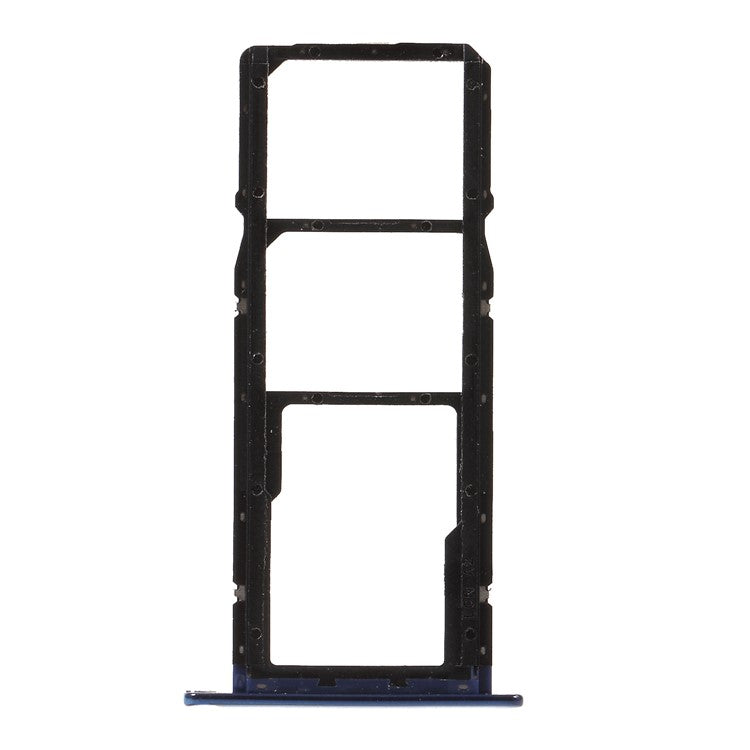 OEM Dual SIM Card + Micro SD Card Tray Holders Replacement for Huawei Y6 (2018) / Enjoy 8e - Blue