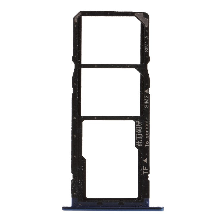 OEM Dual SIM Card + Micro SD Card Tray Holders Replacement for Huawei Y6 (2018) / Enjoy 8e - Blue