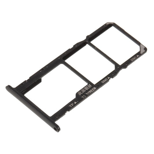 OEM Dual SIM Card + Micro SD Card Tray Holders Replacement for Huawei Y5 (2018) - Black
