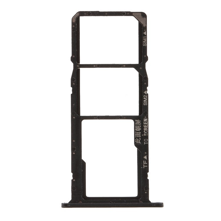OEM Dual SIM Card + Micro SD Card Tray Holders Replacement for Huawei Y5 (2018) - Black