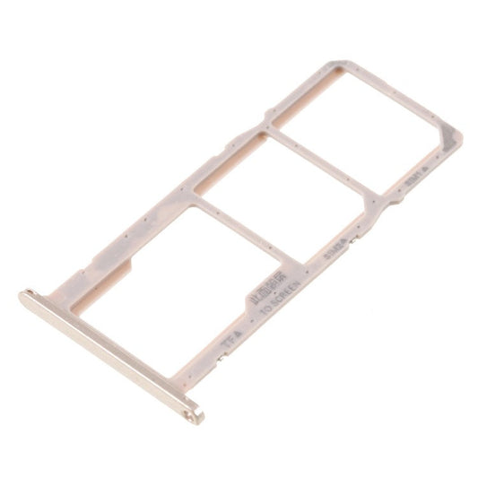 OEM Dual SIM Card + Micro SD Card Tray Holders Part for Huawei Y5 (2018) - Gold