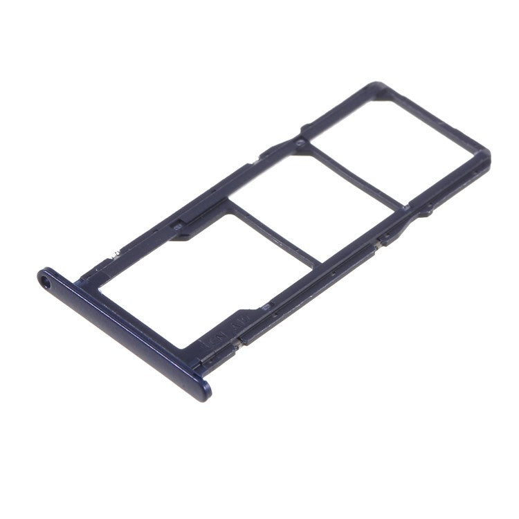 OEM Dual SIM Card + Micro SD Card Tray Holders Repair Part for Huawei Y5 (2018) - Blue