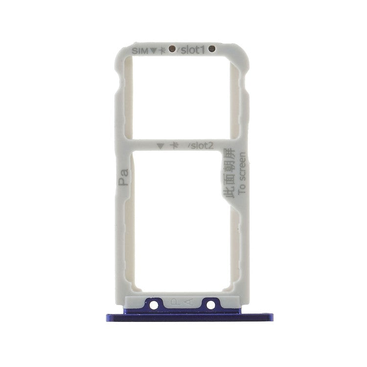 OEM Dual SIM Card Tray Slot Holder Repair Part for Huawei nova 3 - Dark Blue