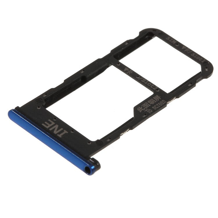 OEM Dual SIM Card Tray Slot Part for Huawei P Smart Plus / nova 3i - Blue