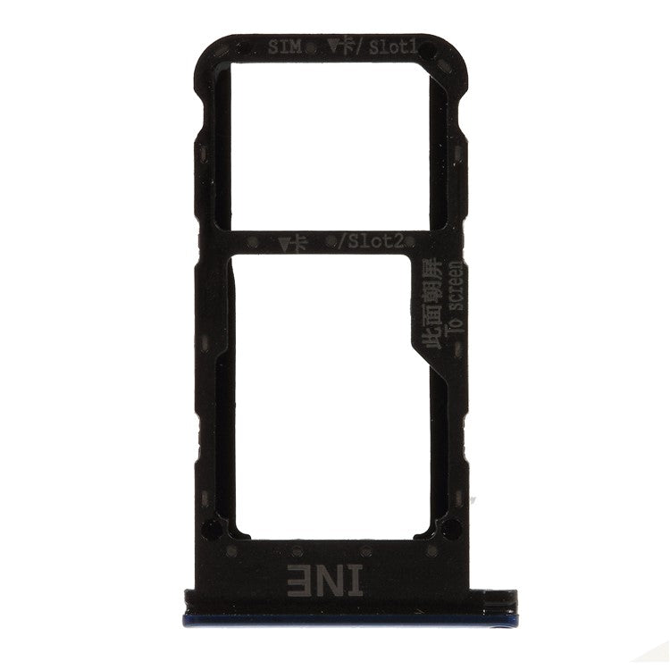 OEM Dual SIM Card Tray Slot Part for Huawei P Smart Plus / nova 3i - Blue