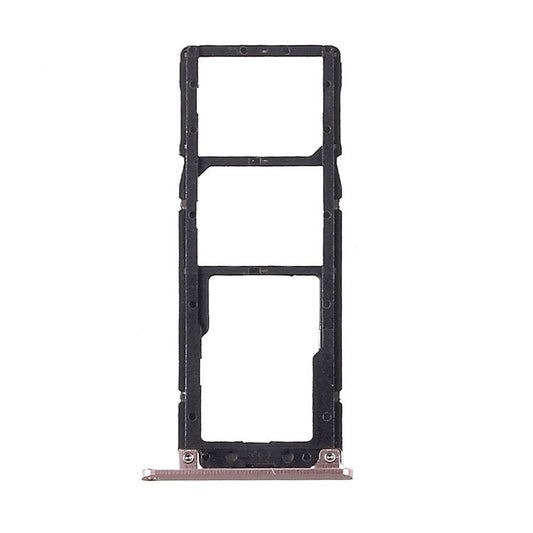 OEM Dual SIM Card + Micro SD Card Tray Holder Part for Asus Zenfone 4 Max ZC520KL - Rose Gold