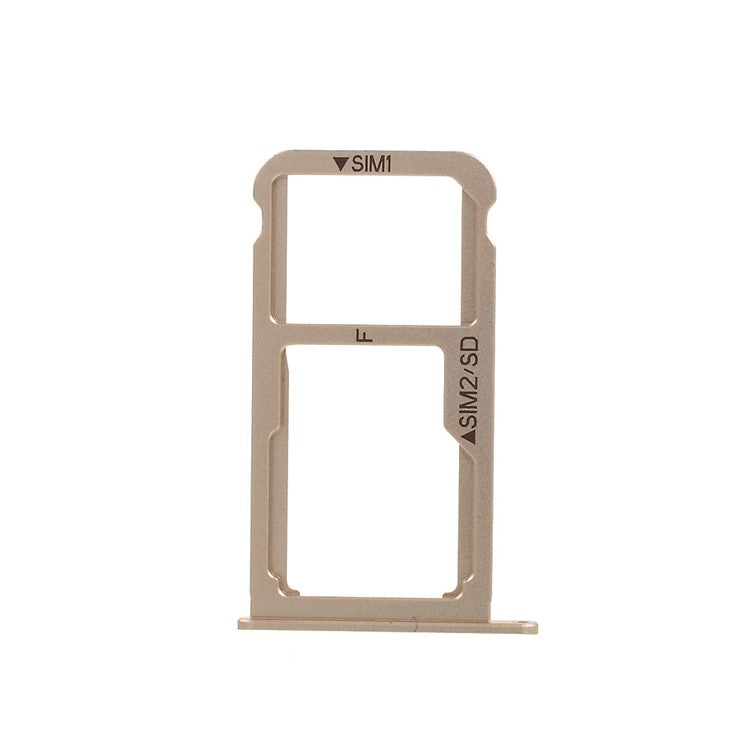 OEM Matte Dual SIM MicroSD Card Tray Slot Holder Part for Huawei P9 - Gold Color