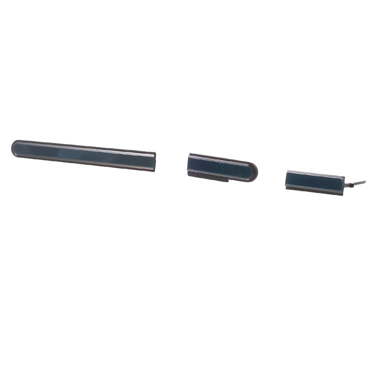 OEM SD Card Cap + USB Port Cap + Earphone Jack Dust Plug for Sony Xperia M2 Aqua US Version - Dark Blue