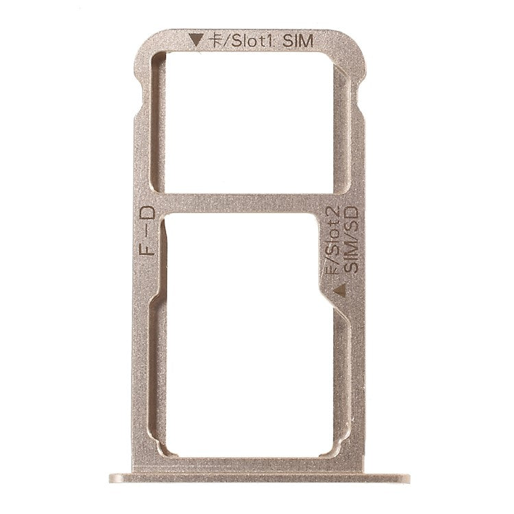 OEM SIM1 + SIM2/MicroSD Card Tray Holder Slot for Huawei Mate 9 - Gold Color
