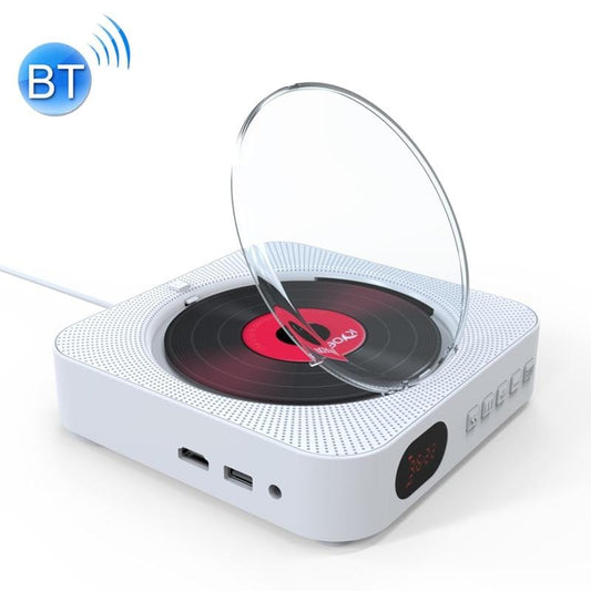 KC-606 Wall Mounted Bluetooth 4.2+EDR DVD Player with Remote Control, Support FM (White)