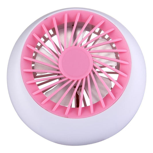 Tian Yan Mini USB Ultra-quiet Rechargeable Fans with Hidden Holder (Pink)