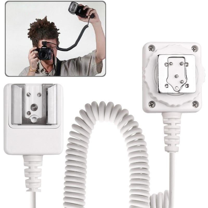 Travor 1.8m off Camera TTL Shoe Cord Flashgun Cable for Nikon (White)