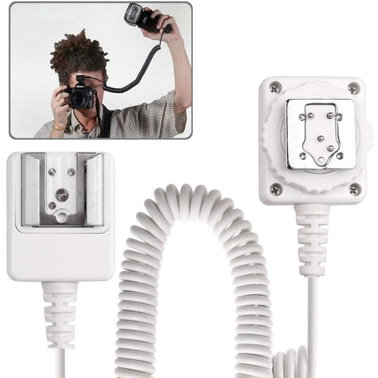 Travor 1.8m off Camera TTL Shoe Cord Flashgun Cable for Nikon (White)
