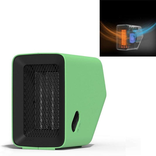 Home Office Small Mute Energy-Saving Quick-Heat Heater CN Plug (Mint Green)
