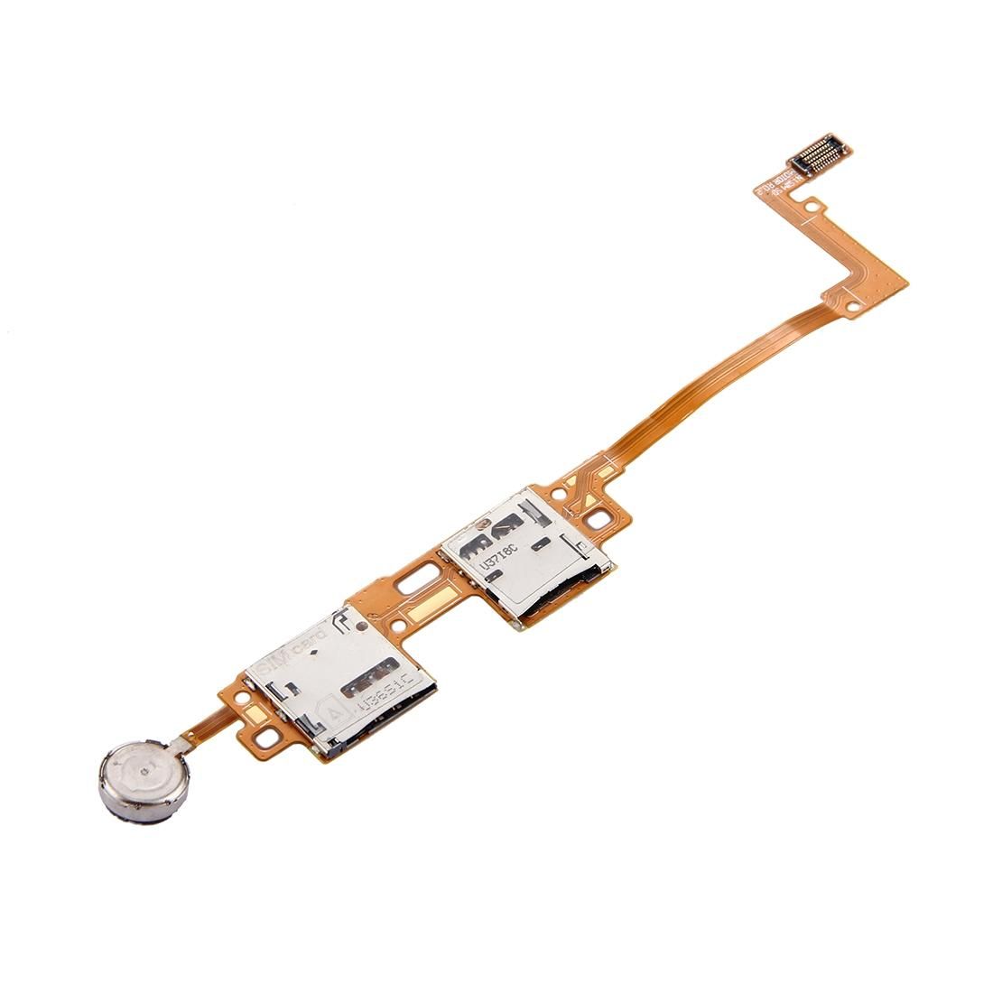 SIM & SD Card Reader Contact Flex Cable for Galaxy Note 10.1  / P600 / P605