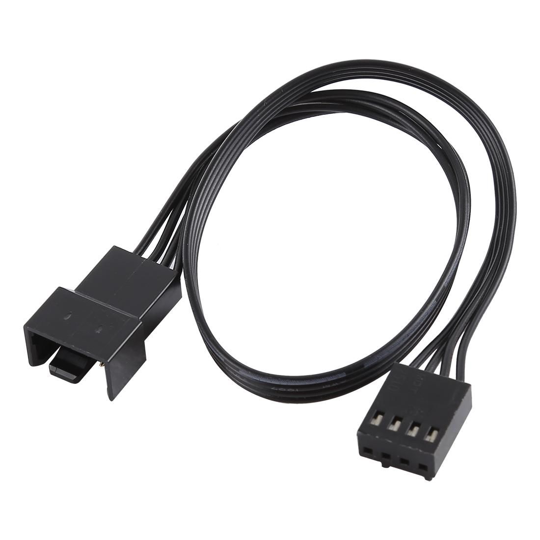 4 Pin Male to Female CPU Fan PWM Deceleration Cable Temperature Control Drop Speed Cord, Length: 28cm
