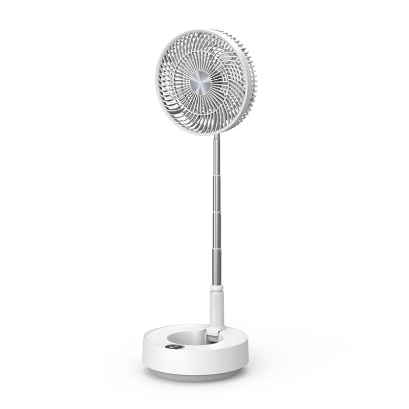 edon E908 Household Retractable Folding Remote Control Small Electric Fan, Basis Version (White)