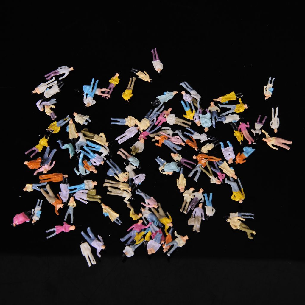 New 100pcs Painted Model Train People Figures (1 to 150)