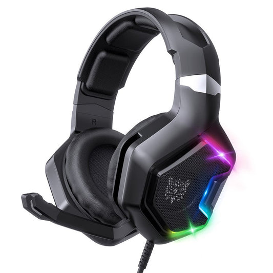 ONIKUMA K10 Pro Wired Stereo Gaming Headset Noise Cancelling Bass Sound Headphones with Mic and LED Light