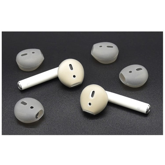 10Pairs / Pack of Anti-slip Silicone Skin Cover Earcaps for Apple AirPods - Grey