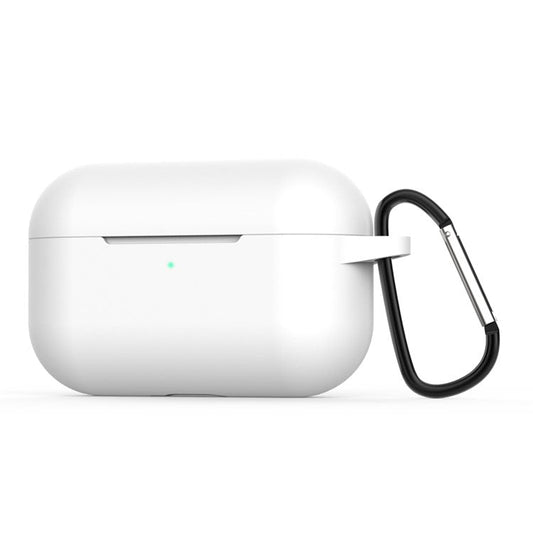 Silicone Earphone Cover with Buckle for Apple AirPods Pro - White