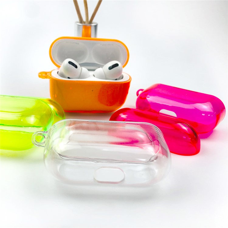 Unique Simple Color Clear PC Case for AirPods Pro - Transparent
