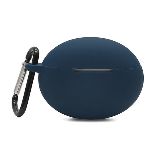 Soft Silicone Bluetooth Earphone Protective Case Dustproof Cover for Huawei FreeBuds 4i - Dark Blue