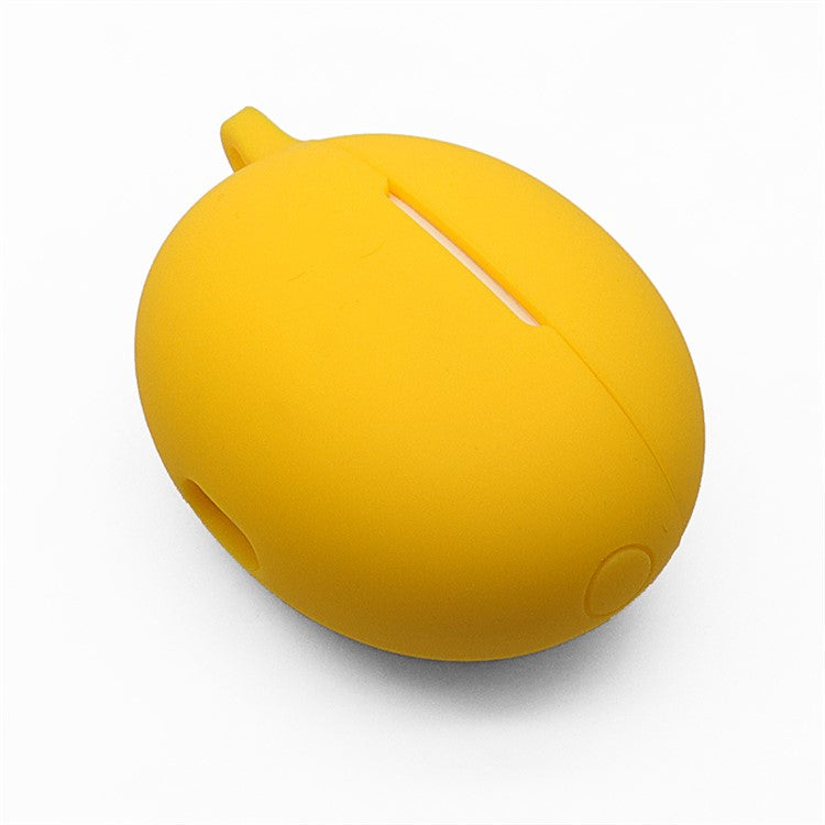 Soft Silicone Bluetooth Earphone Protective Case Dustproof Cover for Huawei FreeBuds 4i - Yellow