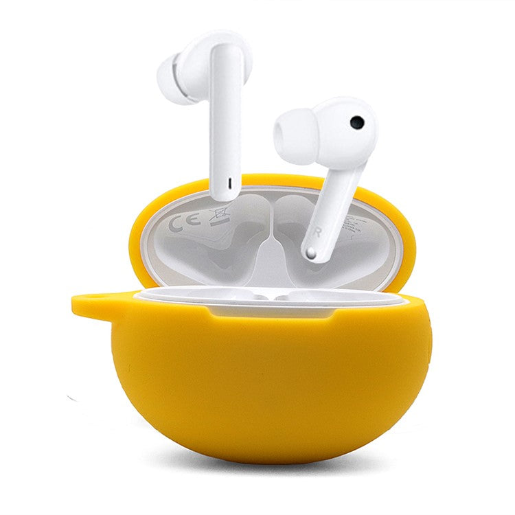 Soft Silicone Bluetooth Earphone Protective Case Dustproof Cover for Huawei FreeBuds 4i - Yellow