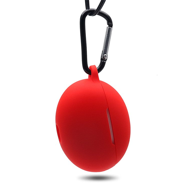 Soft Silicone Bluetooth Earphone Protective Case Dustproof Cover for Huawei FreeBuds 4i - Red