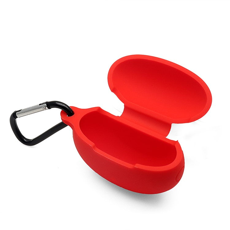 Soft Silicone Bluetooth Earphone Protective Case Dustproof Cover for Huawei FreeBuds 4i - Red