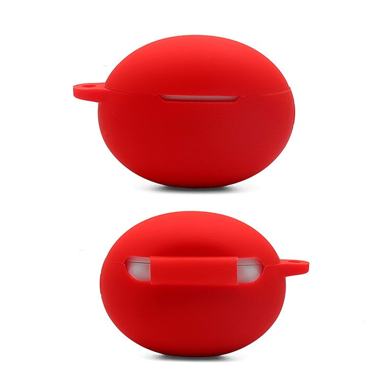 Soft Silicone Bluetooth Earphone Protective Case Dustproof Cover for Huawei FreeBuds 4i - Red