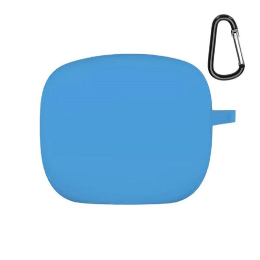 Soft Silicone Bluetooth Earphone Protective Case Cover with Anti-lost Buckle for JBL TUNE215TWS - Blue
