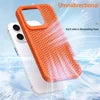 For iPhone 13 Pro Case PC+TPU Heat Dissipation Hollow Cover Phone Accessories Distributors - Black
