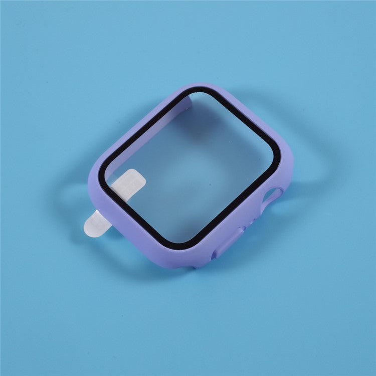 PC Case Cover with Screen Film for Apple Watch Series 3/Series 2/Series 1 38mm - Purple